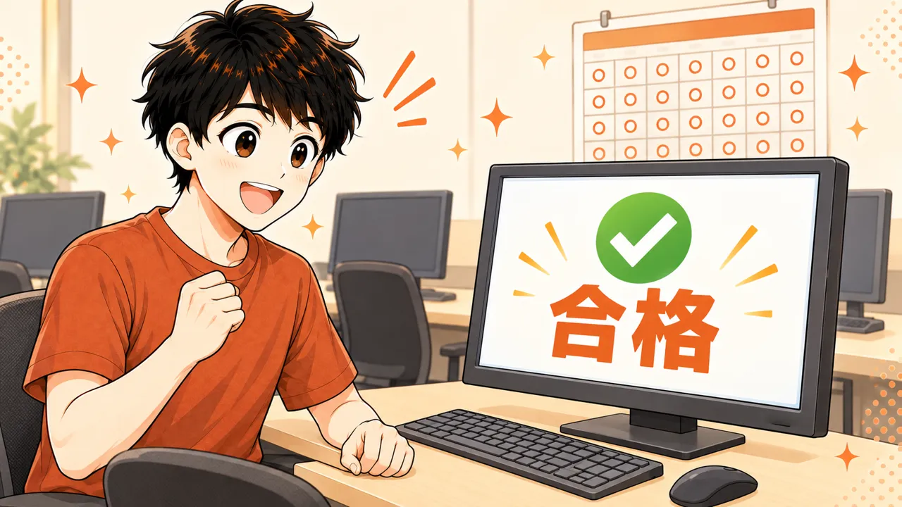 随時試験は会場でほぼ毎日。結果はその場で分かる